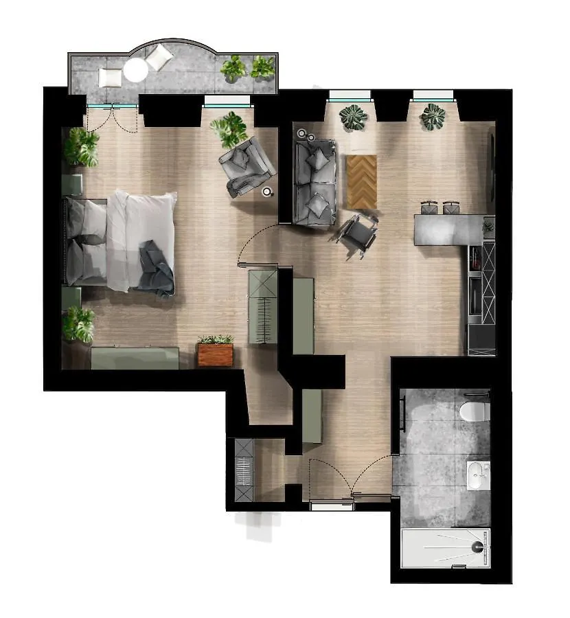 Hotel apartamentowy Urban Jungle Apartments Wiedeń