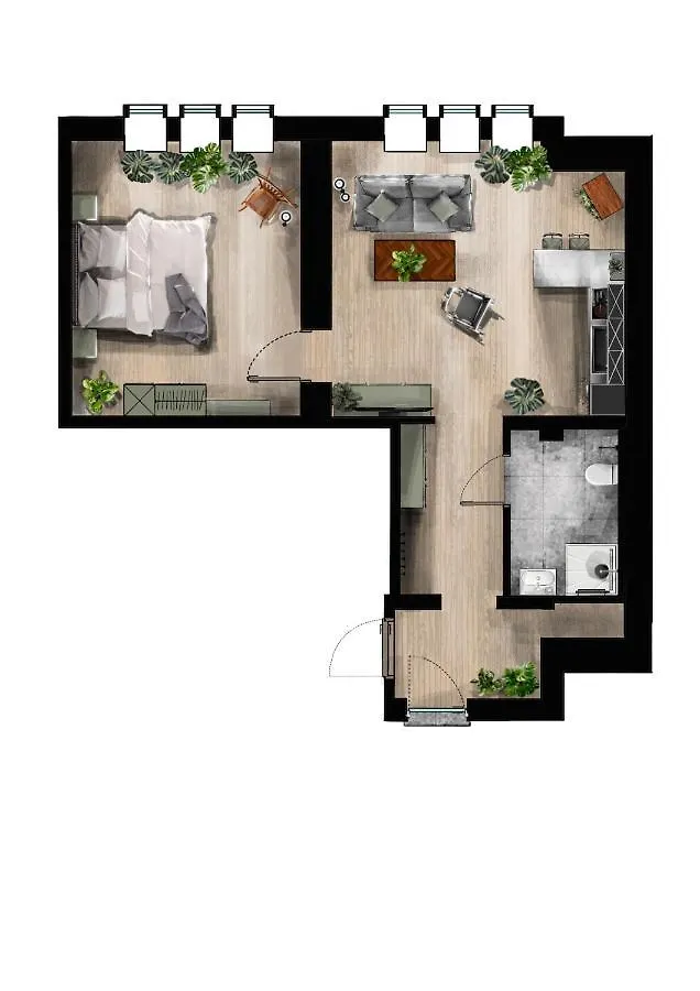 Hotel apartamentowy Urban Jungle Apartments Wiedeń